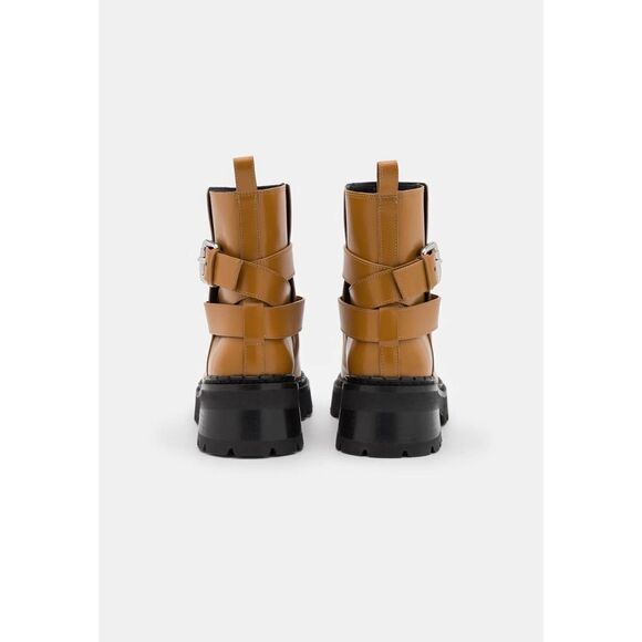 By Far Warner Peanut Butter Soft Semi boots Patent Leather  39 - Picture 4 of 6